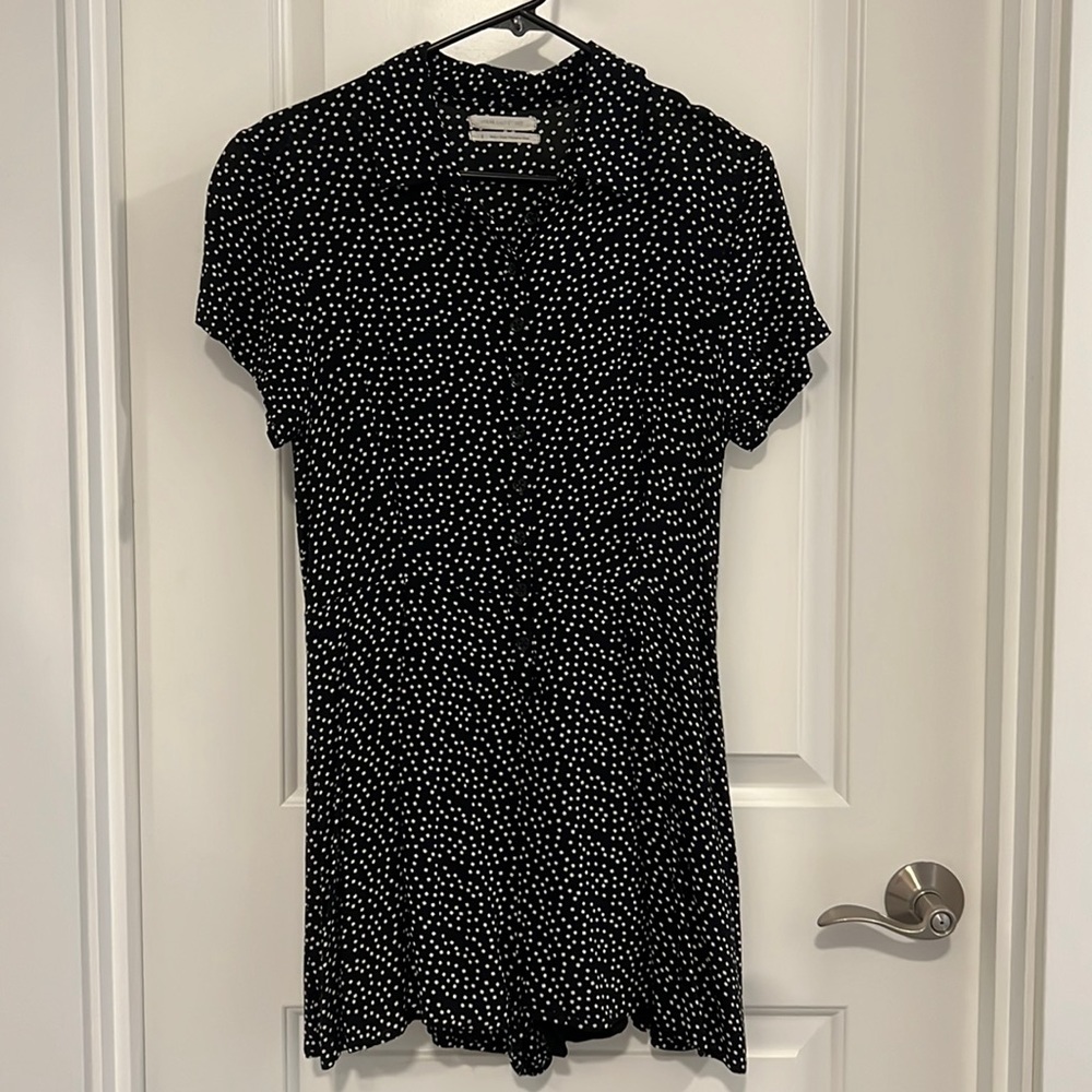 Urban Outfitters navy and white romper. Size 8